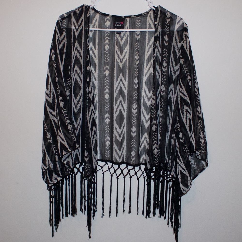 Black And White Kimono